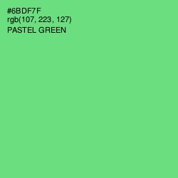 #6BDF7F - Pastel Green Color Image