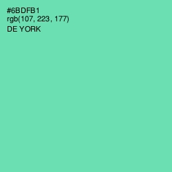 #6BDFB1 - De York Color Image