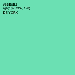 #6BE0B2 - De York Color Image