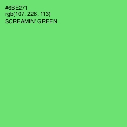 #6BE271 - Screamin' Green Color Image