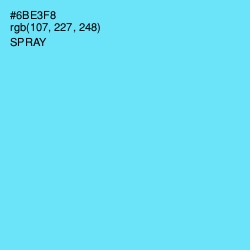 #6BE3F8 - Spray Color Image