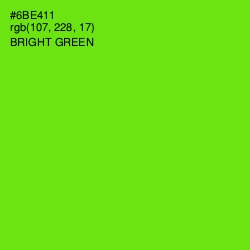 #6BE411 - Bright Green Color Image