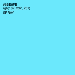 #6BE8FB - Spray Color Image