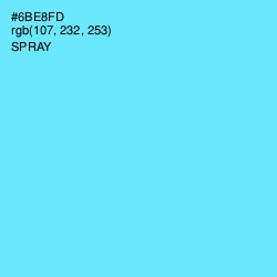 #6BE8FD - Spray Color Image