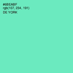 #6BEABF - De York Color Image