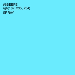 #6BEBFE - Spray Color Image