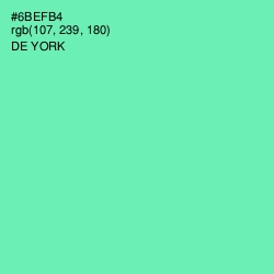 #6BEFB4 - De York Color Image