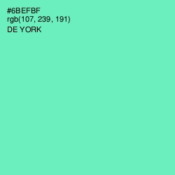 #6BEFBF - De York Color Image