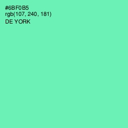 #6BF0B5 - De York Color Image