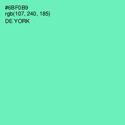 #6BF0B9 - De York Color Image