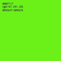 #6BF117 - Bright Green Color Image