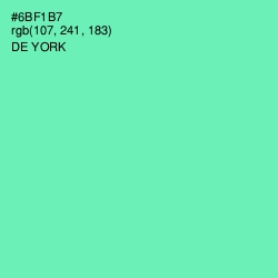 #6BF1B7 - De York Color Image