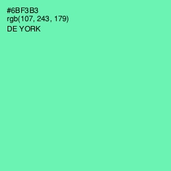 #6BF3B3 - De York Color Image