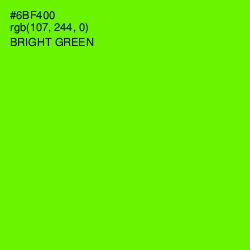 #6BF400 - Bright Green Color Image