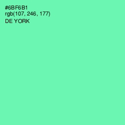 #6BF6B1 - De York Color Image