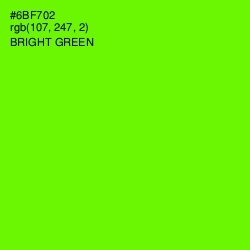 #6BF702 - Bright Green Color Image