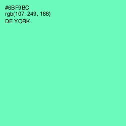 #6BF9BC - De York Color Image