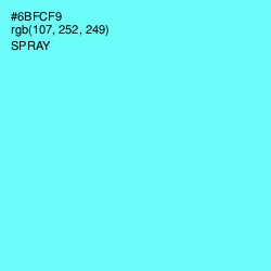 #6BFCF9 - Spray Color Image