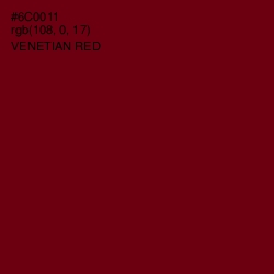 #6C0011 - Venetian Red Color Image