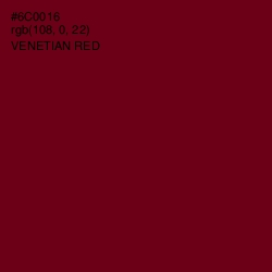 #6C0016 - Venetian Red Color Image