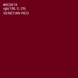 #6C0019 - Venetian Red Color Image