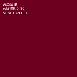 #6C001E - Venetian Red Color Image