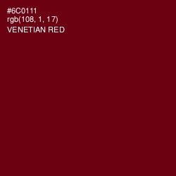 #6C0111 - Venetian Red Color Image