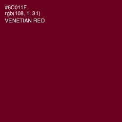 #6C011F - Venetian Red Color Image