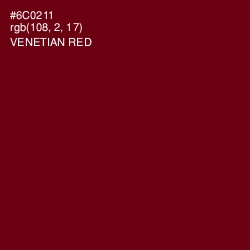 #6C0211 - Venetian Red Color Image