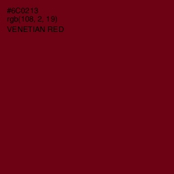 #6C0213 - Venetian Red Color Image