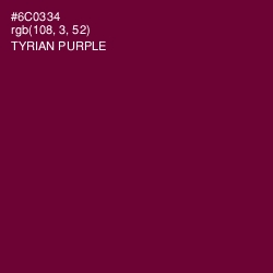 #6C0334 - Tyrian Purple Color Image