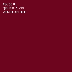 #6C051D - Venetian Red Color Image