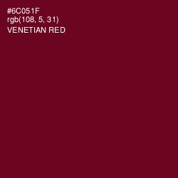 #6C051F - Venetian Red Color Image