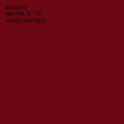 #6C0813 - Venetian Red Color Image