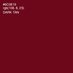 #6C0819 - Dark Tan Color Image