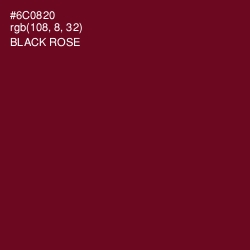 #6C0820 - Black Rose Color Image