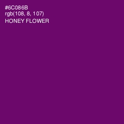 #6C086B - Honey Flower Color Image