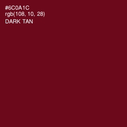 #6C0A1C - Dark Tan Color Image