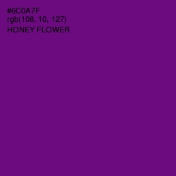 #6C0A7F - Honey Flower Color Image