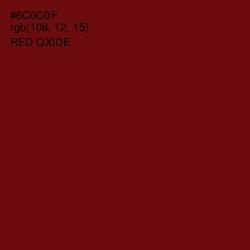 #6C0C0F - Red Oxide Color Image