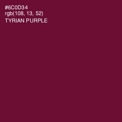 #6C0D34 - Tyrian Purple Color Image