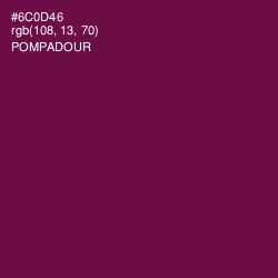 #6C0D46 - Pompadour Color Image