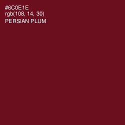 #6C0E1E - Persian Plum Color Image