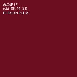 #6C0E1F - Persian Plum Color Image