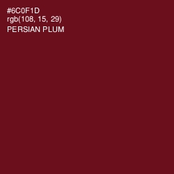 #6C0F1D - Persian Plum Color Image