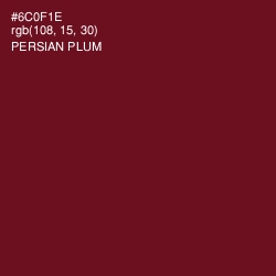 #6C0F1E - Persian Plum Color Image