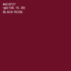 #6C0F27 - Black Rose Color Image