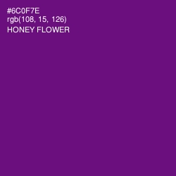 #6C0F7E - Honey Flower Color Image
