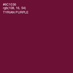 #6C1036 - Tyrian Purple Color Image