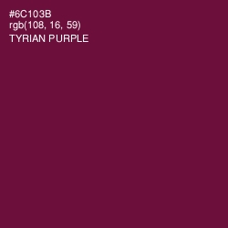 #6C103B - Tyrian Purple Color Image